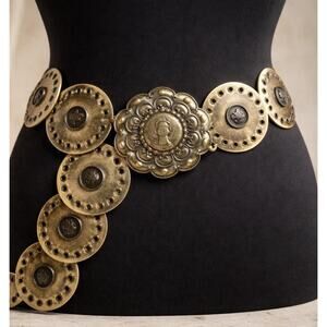 Accessories | Plus Size Metallic Plaque Elastic Statement  display picture 1